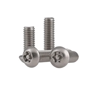 Linsenkopf Sicherheitsschrauben Torx Pin Edelstahl A2 Schrauben M3 M4 M5 M6 -M10 - Picture 1 of 7