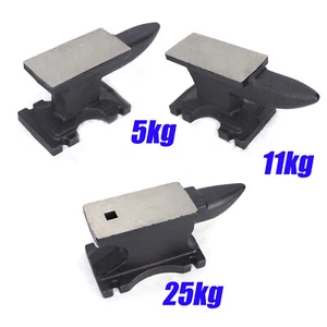 Amboss 5Kg/11Kg/25Kg Schmiede Werkzeug Einzelnes Horn Robust Schwarz Gusseisen - Bild 1 von 37