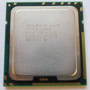 Matched Pair 2 PC Intel Xeon X5670 2.93GHz Six-Core CPU Processor SLBV7 LGA 1366 - Picture 1 of 2