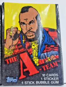 Topps "The A-Team" Vintage Original Sealed Wax Pack 1983 MR. T WRAPPER