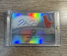2010 Bowman Platinum Prospect Autographs Refractors #MT Mike Trout RC Auto