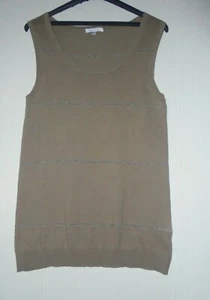 ARMAND VENTILO ÄRMELLOSES OBERTEIL AUS BAUMWOLLE UND LUREX GR. M (FR38-EU36-UK M)  - Bild 1 von 12