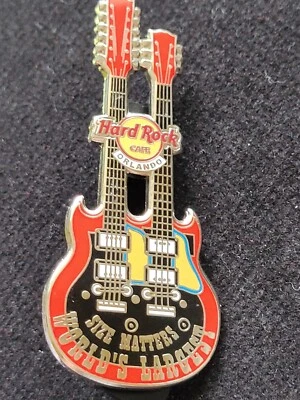 Hard Rock Cafe® Orlando "Size Matters World's Largest "  Double Neck Pin  HR0059 - Image 1 of 4