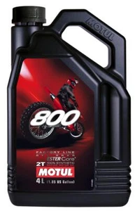 Motul 800 2T Factory Line Off Road Aceite De Mezcla 2 Tiempos 4 Litros - Imagen 1 de 1