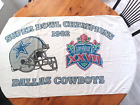 Serviette de bain vintage 1992 Dallas Cowboys plage sup bol champs NFL football 31x55
