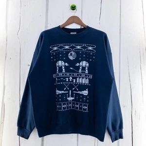 Star Wars Sweatshirt Pullover Long Sleeve Crew Neck XL Hanes Classic Fit Vader - Picture 1 of 13