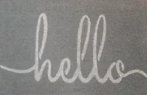 Door Mat Grey Hello 50cm x 80cm Coir Heavy Duty Doormat Entrance Outdoor Floor - Picture 1 of 4