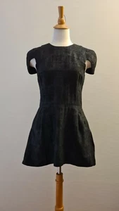 ELLERY Women's Black Mini Dress, Metalic Crisp Material, Size 8 GUC - Picture 1 of 12