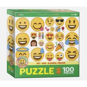 Nuovo Puzzle Eurographics Bambini Emoji Joy Smiles Collection 100 pezzi - Foto 1 di 1