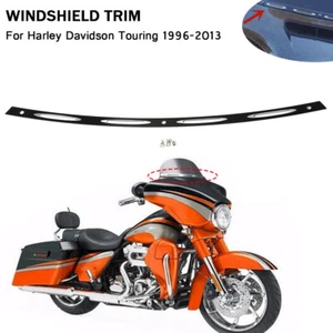 Slotted Batwing fairing WINDSHIELD TRIM 4 SLOT For 96-13 Harley Davidson Touring - Picture 1 of 7