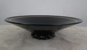 Centro de mesa de compota para frutero de vidrio amatista negro Fostoria - Imagen 1 de 7