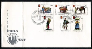 BELGIUM 1975, TRADITIONAL TRADES, THEMABELGA STAMP EXPO, Sc B931-B936 on F.D.C. - Picture 1 of 1