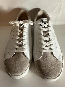 NIB Sam Edelman Aubrie White LeatherSuede Sneakers Sz 10M Casual Stylish - Picture 1 of 10