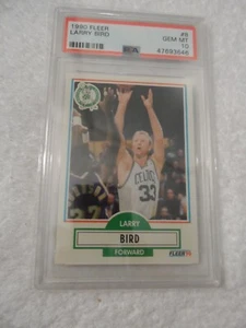 1990 Fleer #8 Larry Bird PSA 10 GEM MINT HOF Boston Celtics - Picture 1 of 2