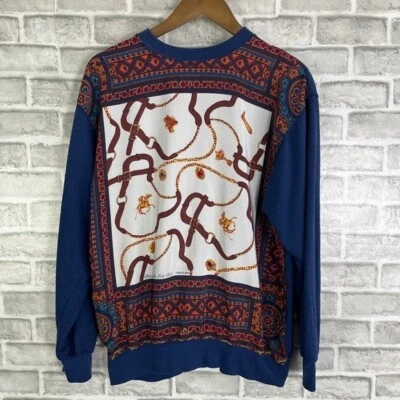 Suéter Pullover Grande Beverly Hills Polo Club Gráficos Ecuestres Ligero Foto 1 de 4