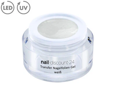 Transfer Nagelfolien Gel weiß 5ml Transfer Zauber Effekt Folie Nail Art Wraps - Bild 1 von 3