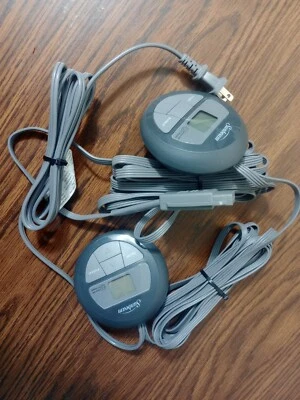 Sunbeam Z85KQ Dual Electric Heating Blanket Controllers 4 Prong Cord Auto Off - Image 1 of 4