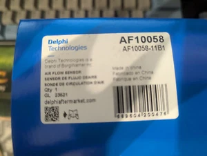 Delphi AF10058 Mass Air Flow Sensor MAF - Picture 1 of 4