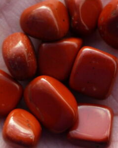 JASPE rouge naturel, lot de 20 g. petites pierres polies
