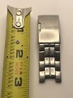 Fossil Watch Parts Partial Band 20mm W/ Clasp Silver Tone Links GY237