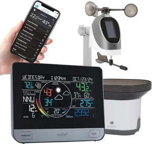 328-69357-INT Wi-Fi Professional Weather Station, Black - Picture 1 of 7