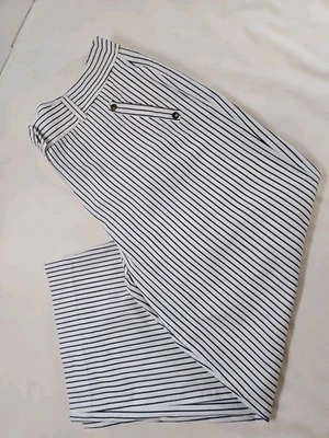  Pantalón Peck & Peck Mujer Fin de Semana Rayas Marinero Pierna Ancha Clásico 14 Foto 1 de 4