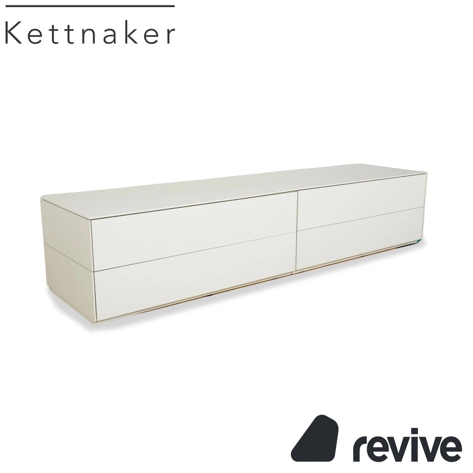 Kettnaker Holz Sideboard Creme Weiß Barfach Schubladen - Bild 1 von 4
