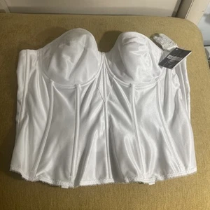 Dominique Juliette Satin Tricot Torsolette Style 8950 Corset Bridal Bra Size 46C - Picture 1 of 3
