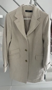 Neu Lauren Ralph Lauren einreihiger Mantel Damengröße 14 beige - Bild 1 von 5