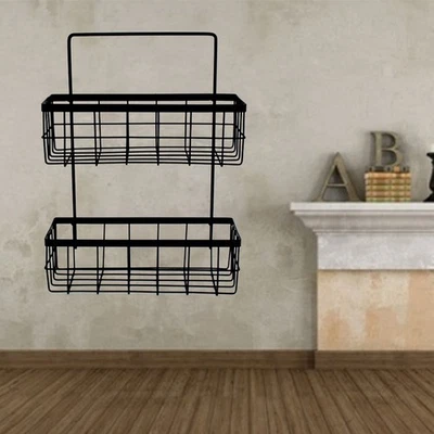  Aufbewahrung Bad Badezimmer Organizer Wandmontierter Aufbewahrungskorb - Bild 1 von 4