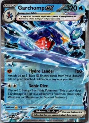 Garchomp ex 038/182 SV04: Paradox Rift Holo Double Rare NM - Image 1 of 2