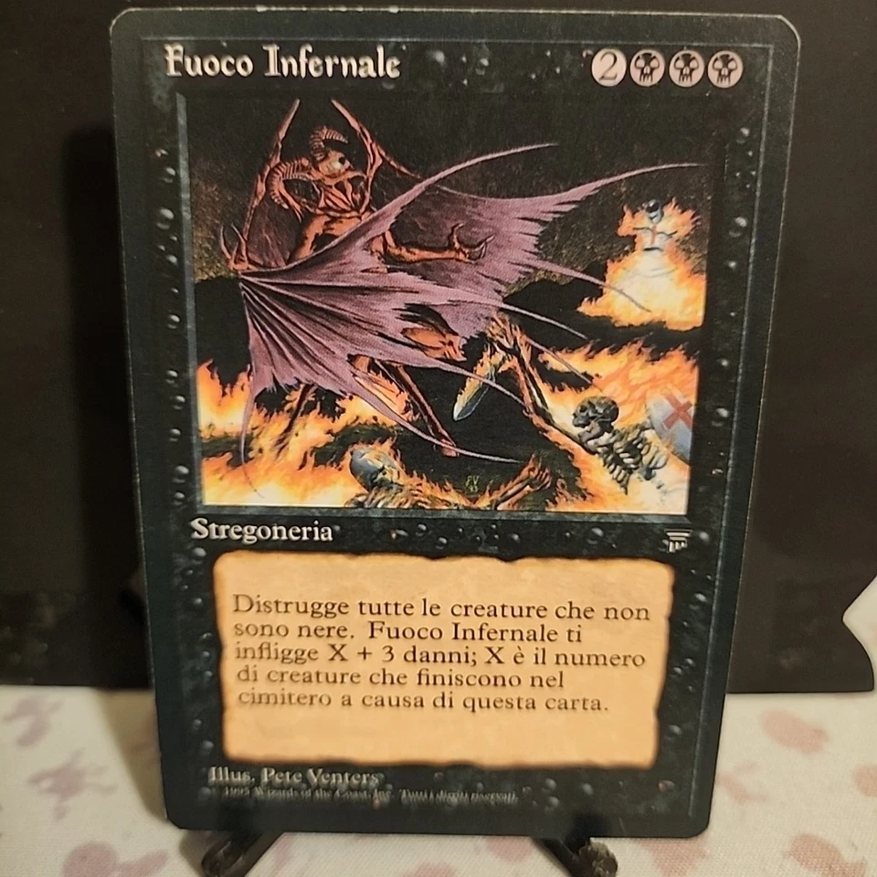 Magic the Gathering Legends Italian Hellfire LP Fuoco Infernale - Image 1 of 2