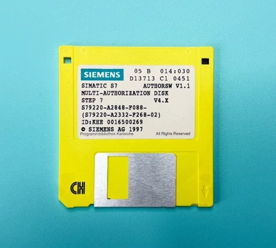 💾 SIEMENS SIMATIC S7 Multi-Authorization Disk V1.1 Step 7 V4 S79220-A2848-F088 - Bild 1 von 3