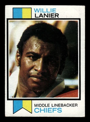 1973 Topps Willie Lanier #410 Kansas City Chiefs  (A) - Image 1 of 2