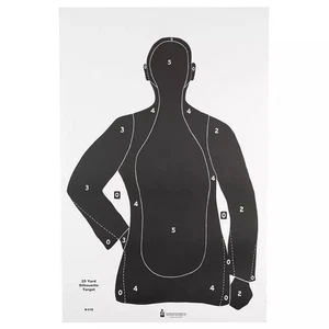 Action Target Black Paper Target 23" x 35" 100 Per Box - B21EBLACK100 - Picture 1 of 1