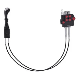 Kit de cable remoto válvula de control hidráulico de doble carrete 21GPM 3625PSI puerto G1/2 - Imagen 1 de 12