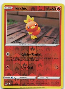 Torchic 022/189 Common Reverse Holo SWSH03: Darkness Ablaze NM Pokémon - Bild 1 von 2