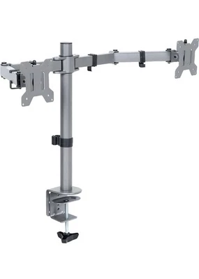 VIVO V002 Dual Monitor Desk Mount Heavy Duty Adjustable Steel up to 30 Inch Gray - Image 1 of 4