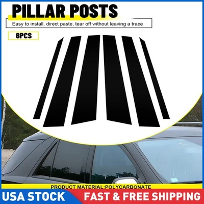 Para Mercedes Benz ML350 ML550 W164 2006-2011 6 piezas postes de pilar puerta ventana moldura Foto 1 de 4