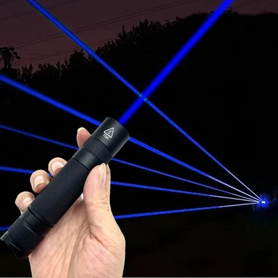 Blue 455nm Laser Flashlight AdjustableFocus Super Bright Nova-B5 (18650 Not Incl - Image 1 of 4
