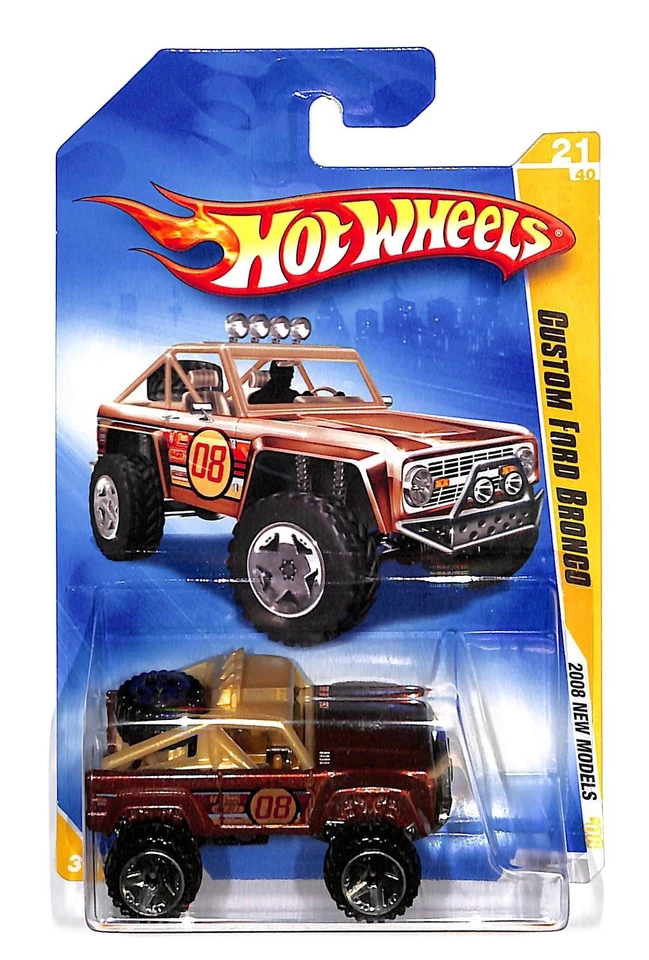 HOT WHEELS 2008 NEW MODELS CUSTOM FORD BRONCO #21/40 - Image 1 of 1