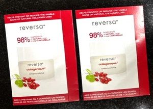 Two REVERSA 98% Ingredients Collagenique™ Cream. Sample 2 x 1 ml. Canada. New - Imagen 1 de 4