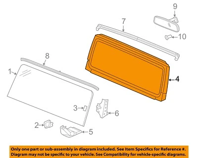 CHRYSLER OEM 09-18 Wrangler JK para-brisa vidro-quadro para-brisa 68028605AN - Imagem 1 de 2