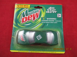 Golden Wheel Die Cast-Mountain Dew #38 NASCAR car-metal/plastic-on orig. card - Picture 1 of 7