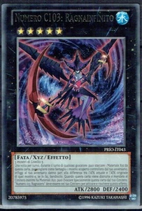 CARTA YU-GI-HO PRIO NUMERO 103: RAGNAINFINITO IT043 RARA UNLIMITED - Foto 1 di 1