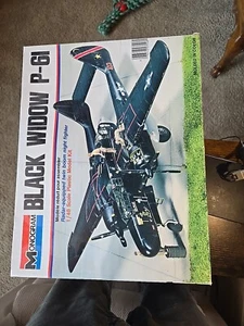 Vintage Monogram 1/48 Scale Black Widow P-61 WWII Plane Model Kit 1974 - Picture 1 of 5