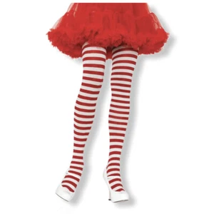 Womens Costume Cosplay Striped Tights One Size Opaque Stockings Fantasy Fun - Picture 1 of 15