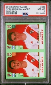 2019 Panini FIFA 365 Julian Alvarez Palacios Sticker PSA 8 BLUE BACK True RC 319 - Picture 1 of 2