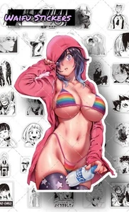 WAIFUSTICKERRS Sexy Anime Girl Sticker Decal Car Stickers Vinyl - Imagen 1 de 3
