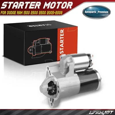 Motor De Arranque Para Dodge Ram 1500 2500 3500 2005 2006 2007 2008 1.7KW 12V CW 10T Foto 1 de 4